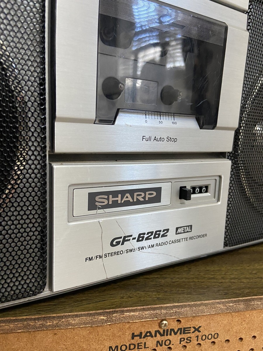 Sharp GF-6262 Metal Boombox Am/Fm Radio & Tape Recorder | eBay