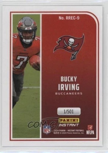 2024 Panini Instant BUCKY IRVING RC - NFL Rookie Recursion #'d 1/501 Buccaneers - Picture 2 of 3