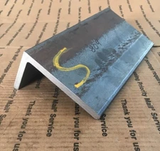 3 X 5 Steel Angle Iron 3/8" THICK 8" Long  Heavy Duty Bracing Bracket Weld