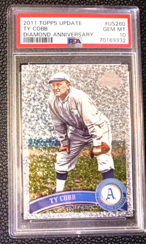 2011 Topps Update #US260 Ty Cobb Diamond Anniversary PSA 10 Gem Mint Low Pop