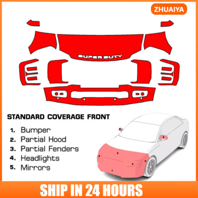 PreCut Paint Protection Film Clear Bra PPF Kit For Ford Super Duty 2023-2025