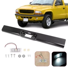 Rear Bumper Roll Pan w/License Plate Light & Screws For 1997-2004 Dodge Dakota