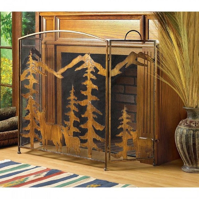 Elegant Decorative Metal Fireplace Screen For Sale Online Ebay