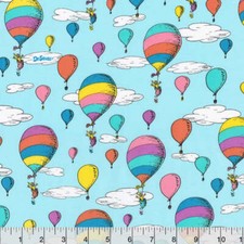 Dr. Suess Places You'll Go Balloons Cotton Fabric