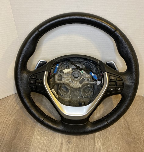12-17 BMW F30 F32 328I 335I 428I 435I SPORT STEERING WHEEL PADDLE SHIFTERS OEM - Picture 12 of 15