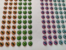 4mm 5mm 6mm 7mm 8mm 9mm 3D Holographic Fishing Lure Cat Frog Lizard Snake Eyes 