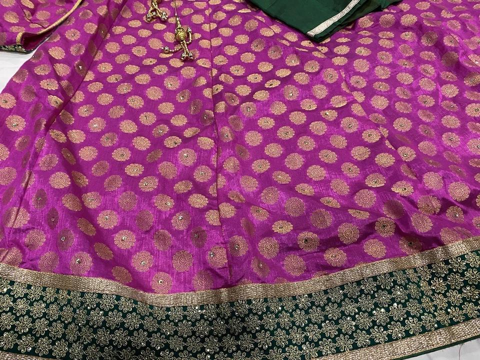 Chaniya Choli India Saree Silk Lehenga Wedding Party - Image 2 of 4