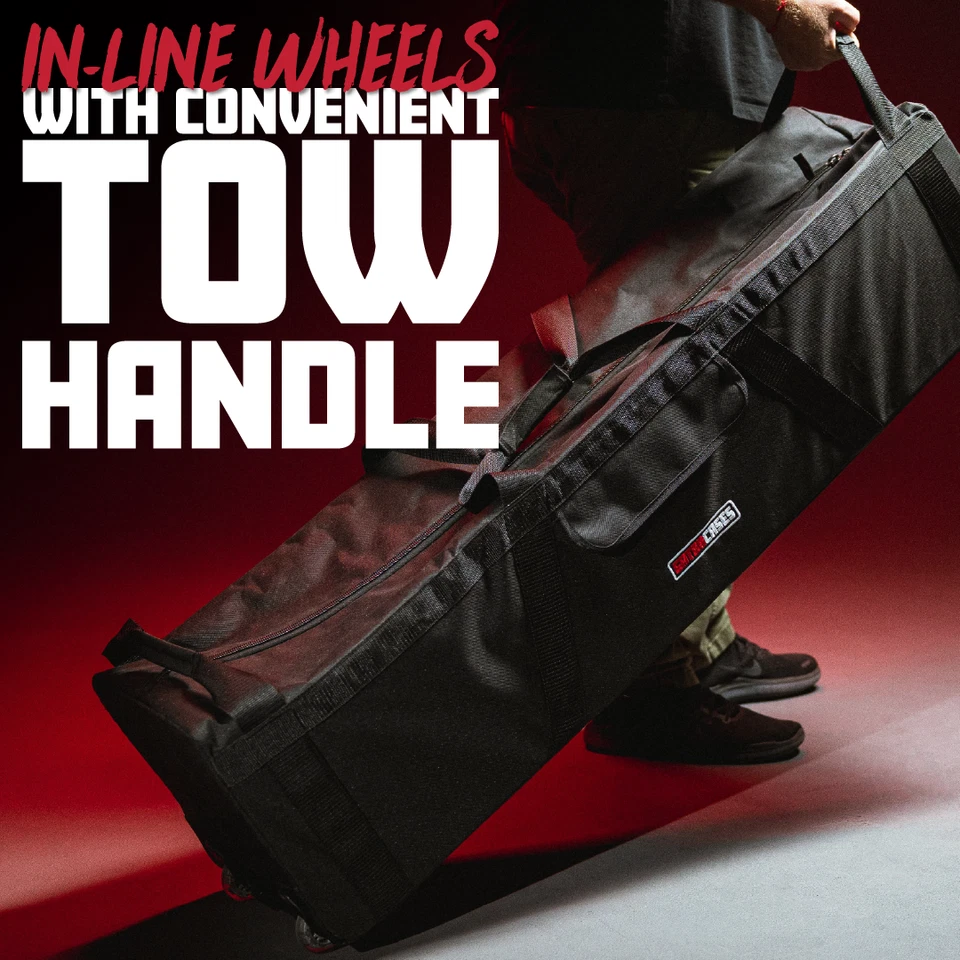 Juego de batería Gator Cases MiZone bolsa de herrajes con ruedas, 46" x 12" x 12" Foto 4 de 4