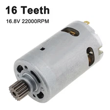 RS550 DC Motor 16 Teeth 16.8V Micro Motor for Electric Ratchet Wrench Replace