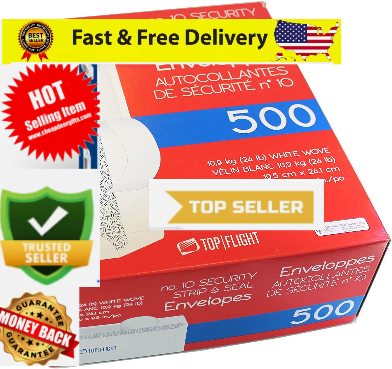 Security Letter White Business Envelopes Self Stick Bulk 500 Peel Seal Tinted