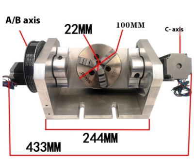 Engraving Machine CNC Fifth Axis Indexing Head Four-axis Linkage A-axis B-axis