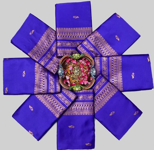 BEAUTIFUL RICH PALLU & JACQUARD WORK SAREE WITH JACQUARD BORDER BLOUSE - Picture 7 of 7