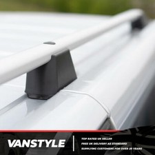 FITS VAUXHALL VIVARO 14>19 LWB ALUMINIUM ROOF BARS RAILS RACK NO DRILL LONG VAN
