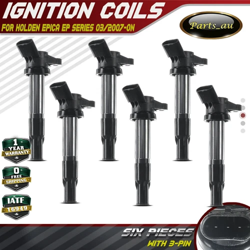 6x Ignition Coils for Holden Epica EP Series 2.0L X20D 2.5L X25D 6cyl 03/2007-on - Picture 1 of 8