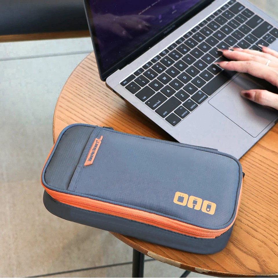 Travel Essentials Cable Organizer Bag - Small Charging Cord Storage, Charger, Ca