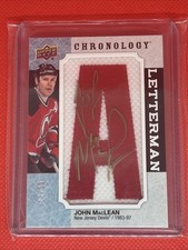 2018/19 John MacLean Chronology Auto Letterman 18/20 Letter A #L-NJ-JM