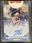 2023 Bowman Sterling Jackson Chourio Prospect Auto Wave Refractor #/125 Brewers