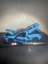 1/18 Maisto 2020 Chevrolet Corvette Stingray Coupe C8 Diecast Model Blue 31455