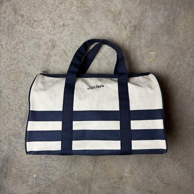 Jean Paul Gaultier Striped Canvas Weekender Duffle Bag Fragrance Promo GWP