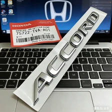 ❤️ For Honda Accord Touring Luggage Trunk Lid Logo Badge Nameplate Emblem Sliver