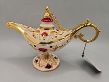 NEW Habibi Collection White Gold Enameled Genie Lamp