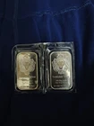 Two 1oz Silver Bars From Scottsdale Mint
