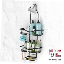 Shower Caddy Hanging Adjustable Shower Caddy, For Standard Showerheads Black