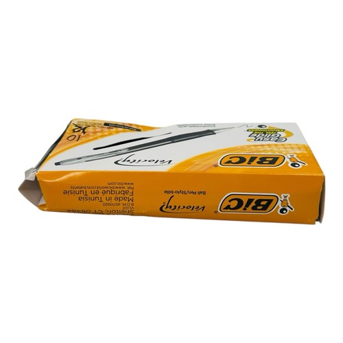 10 Pens BIC Velocity Black Ink Retractable Ballpoint Pen Medium Point - Picture 7 of 9