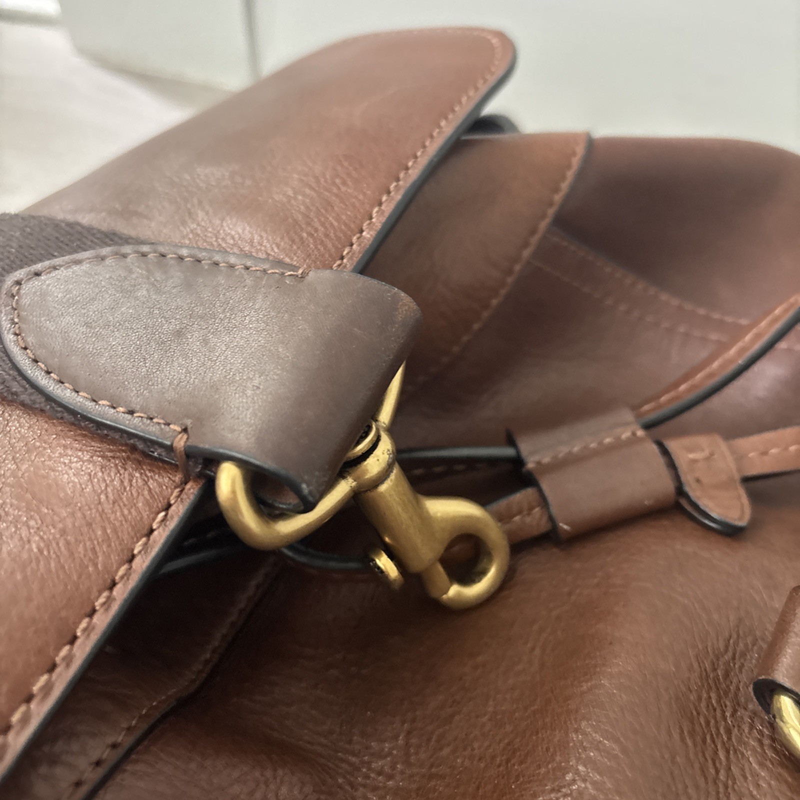 Coach Leather Backpack - image 15