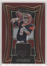 2020 Panini Select Rookie Swatches Red Prizm Joe Burrow #RS-JBO uk2