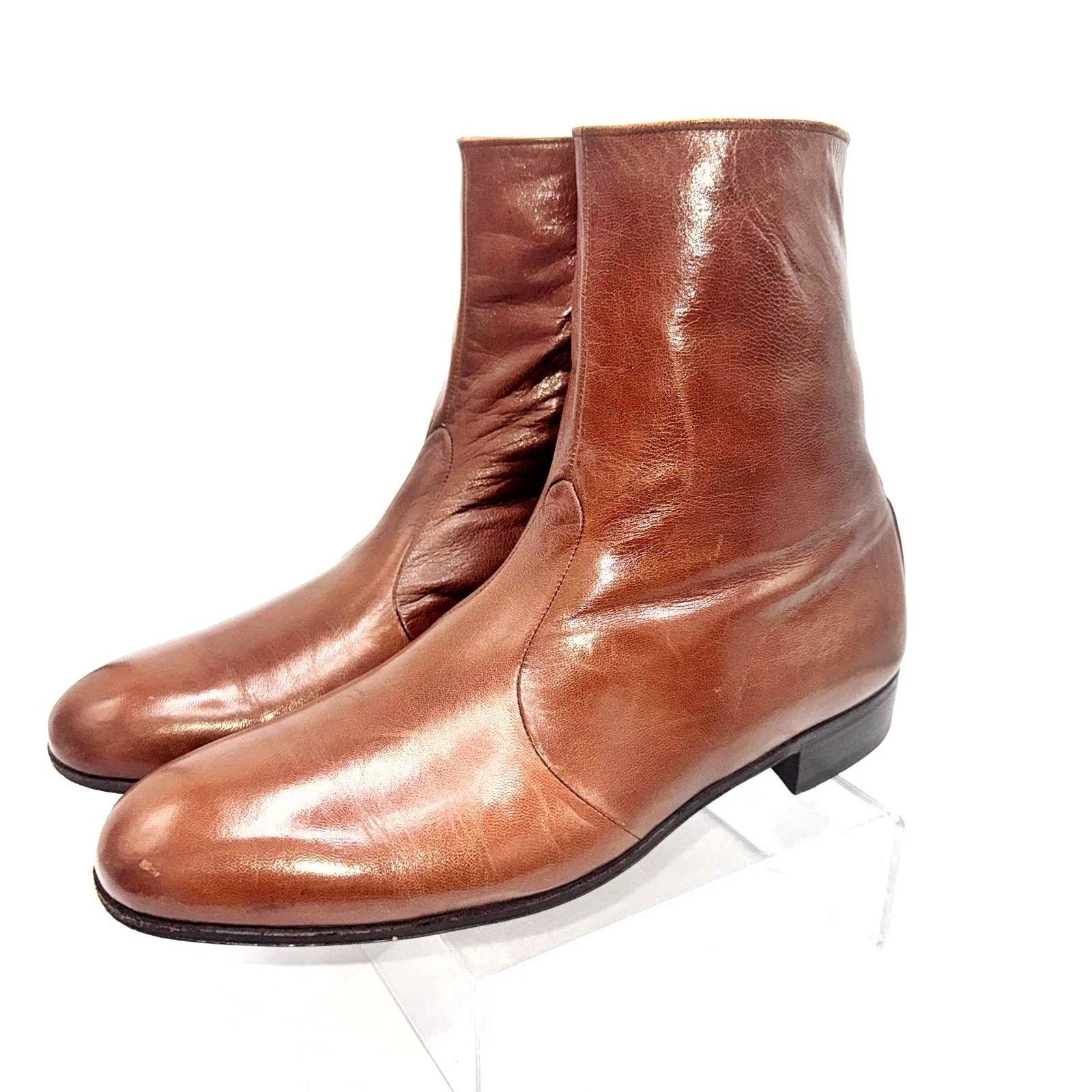 Bottes Chelsea vintage en cuir DIOR   unisexe androgyne indie sleaze classique excellent état