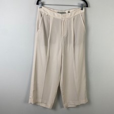 Vince High Waist Culotte Pant Sandstone Size 2 Wide Leg Cropped High Rise