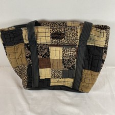 Donna Sharp Quilted Brown Shoulder Bag Purse ...