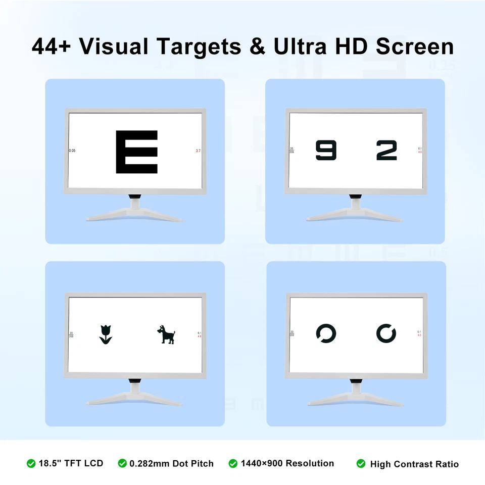 19 Inch Screen Ophthalmic LCD Visual Acuity Vision Chart Optical Testing Monitor - Image 2 of 4