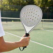 Paddle Racket with Wrist Strap Maneuverable Teardrop Paddle Racket Large Sweet