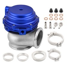 Blue 38mm Turbo External Wastegate Bov Boost With V-band Flange 22 Psi Springs