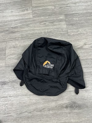 Lowe Alpine Waterproof Hat Black Nylon Fleece Lined XL