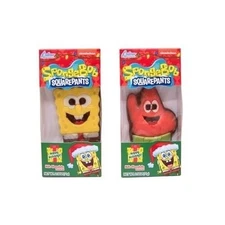 2pc Set Spongebob & Patrick Chocolate Holiday Treat Stocking Stuffer 2.5 oz each