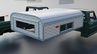 1/25 3d printed 1970 camper shell only by Andrey Bezrodny