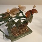 Artificial Floral Arrangement Centerpiece Stone Base Green — photo 6