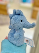 Jellycat Fluffy Seahorse Pastel Colour 5 Inch Plush Toy for All Ages