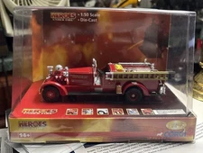 Corgi Heroes Under Fire Ahrens-Fox HT Piston Pumper Wash.  Eng. Co Morristown NJ