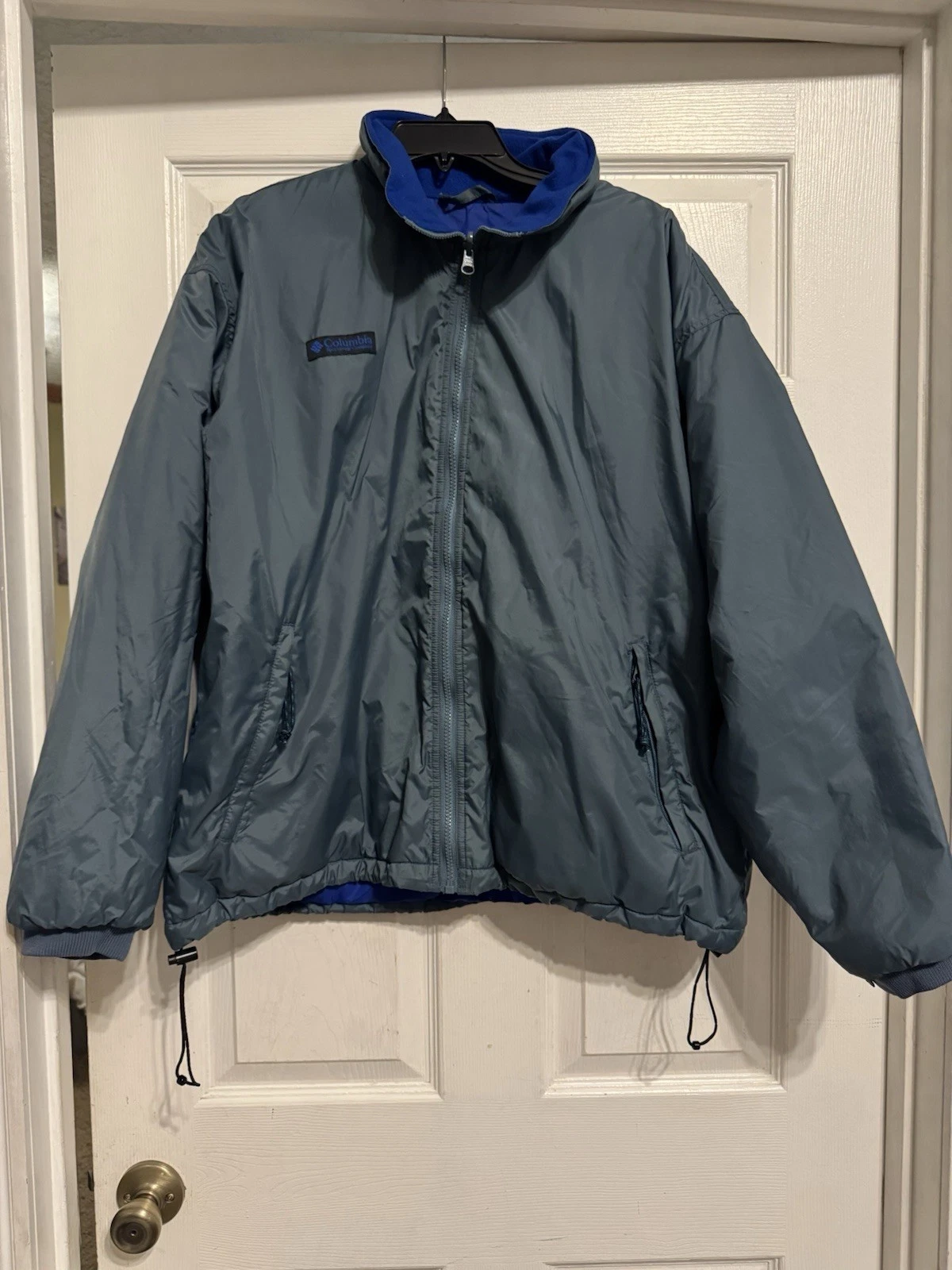 Vintage Columbia Jacket WATERPROOF Medium Coat Teal/Blue- Very nice!! image 2