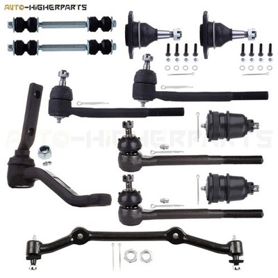 For 1983-1995 Chevy S10 Blazer 2WD 12 Pcs Front Ball Joint Tie Rod End Kit