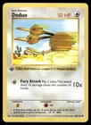 Pokemon Cards Doduo 48/102 1st Edition Base Set Shadowless Common NM *10