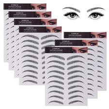 7 Sheets Eyebrow Tattoo Stickers 4D Hair-Like Waterproof Fake Eyebrow Stickers