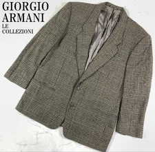 GIORGIO ARMANI tailored jacket brown size 52 Vintage rare Men's From Japan