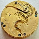 * 1896  6S ELGIN Gr. 117 M. 2  7J GILT POCKET WATCH Movement Parts Repair  M59