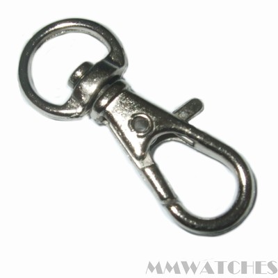SILBER 31 MM X 14 MM QUALITÄT SCHWENKBARER CLIP VERSCHLUSS SCHLÜSSEL D RING TASCHE SCHNAPPHAKEN SC05