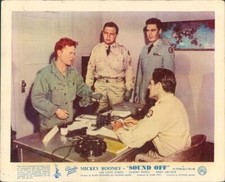 SOUND OFF MICKEY ROONEY SAMMY WHITE JOHN ARCHER ORIGINAL LOBBY CARD